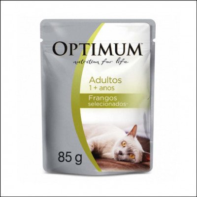 Sachê Optimum Frango para Gatos Adultos