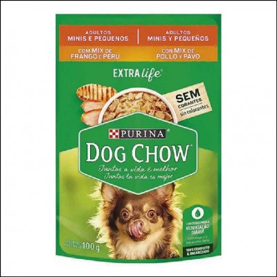 Sachê Dog Chow Extra Life Frango e Peru para Adultos