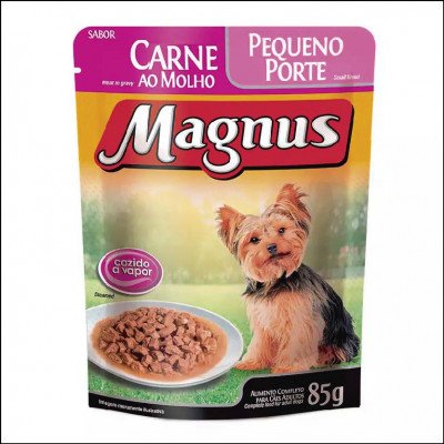 Sachê Magnus Carne ao Molho Para Cães Pequenos Adultos