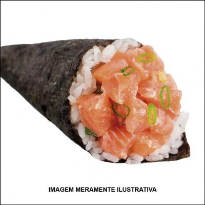 Temaki de Salmão com Arroz