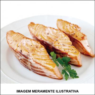Salmão no Alho e Óleo Porção Pequena