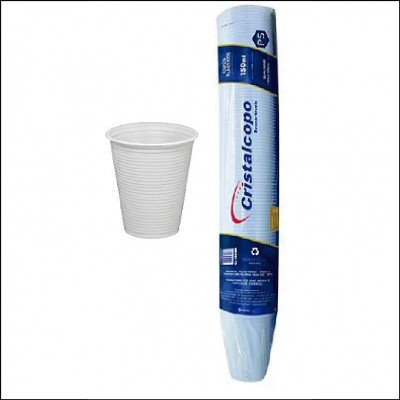 Copos Descartáveis 150ml Cristalcopo 100 Un.