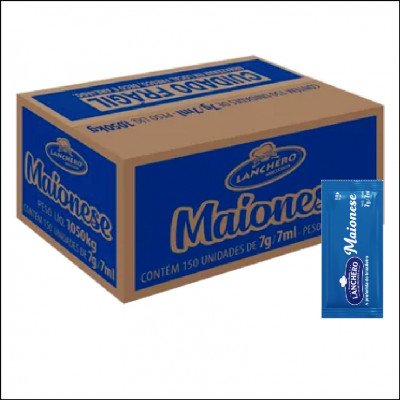 Maionese Tradicional Sachê Lanchero 7g Com 150 Un.