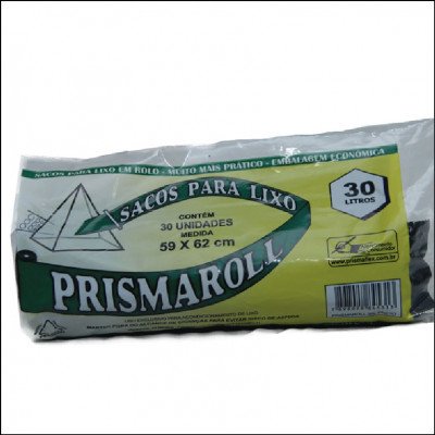 Saco de Lixo Bobina 30L Com 30 Un. Prismaroll