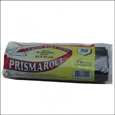 Saco de Lixo Bobina 50L Com 30 Un. Prismaroll