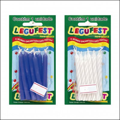 Velas de Aniversário Legufest Palito