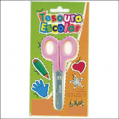 Tesoura Escolar La Lupe Ponta Redonda