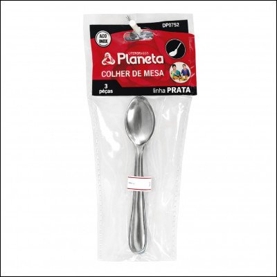 Colher de Mesa Planeta Linha Prata