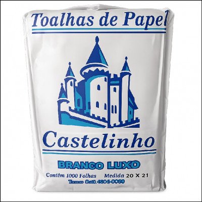 Toalha De Papel 20x21cm Castelinho C/1000 Un.