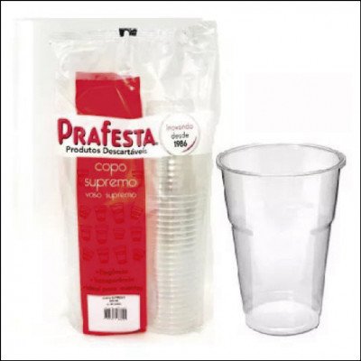 Copo Supremo Prafesta 300 ml com 40 un.