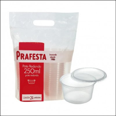 Pote Redondo Prafesta 250ml C/24 Un.