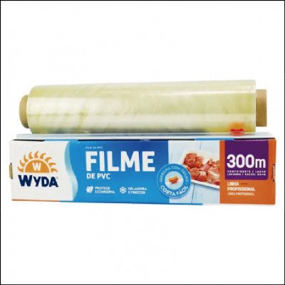 Filme de PVC  Transparente Rolo 300m Wyda