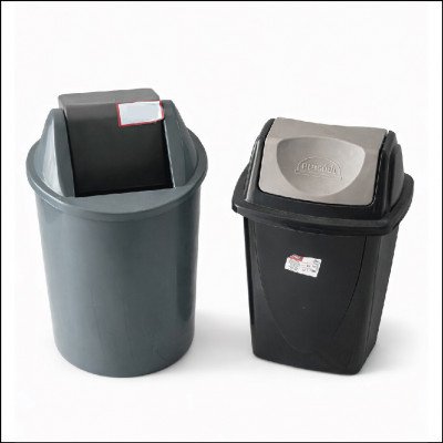 Cestos Plásticos com Tampa Basculante