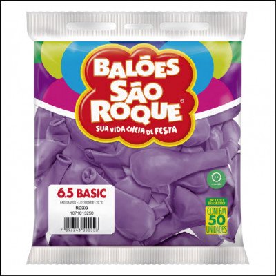 Balões São Roque 6,5 Basic C/50 Un. - São Roque