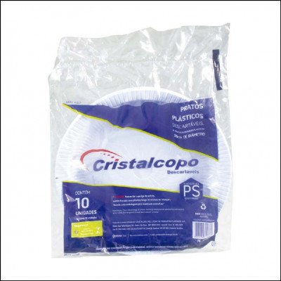 Pratos Descartáveis Cristalcopo