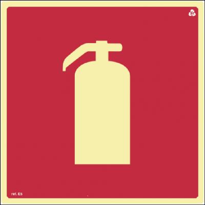 Placa de Sinalização E5 - Extintor de Incêndio