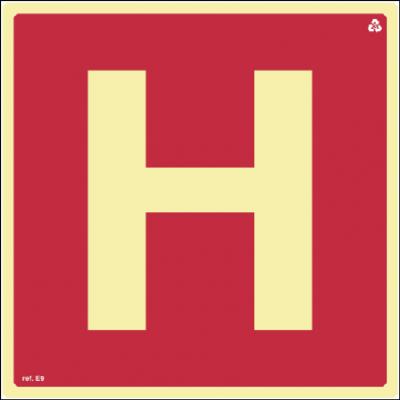 Placa de Sinalização E9 - Hidrante de Incêndio