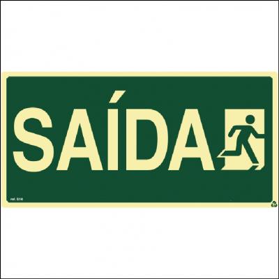 Placa de Sinalização S14 - Saída