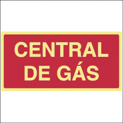 Placa de Sinalização MA6 - Central de Gás