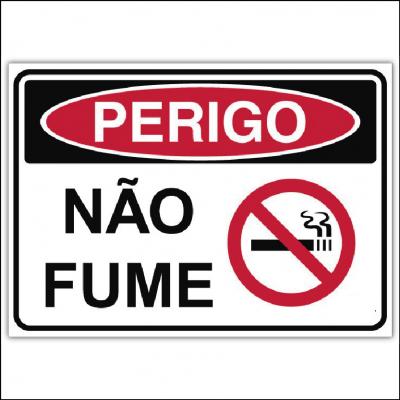 Placa de Sinalização P16 - Perigo não Fume