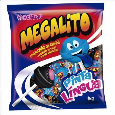 Pirulito Megalito Pinta a Língua