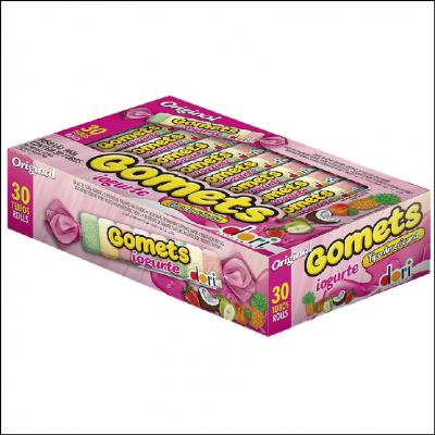 Bala De Goma Gomets Dori Tubo Iogurte Caixa