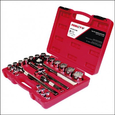 Jogo de Soquetes Estriados Robust D2622AM