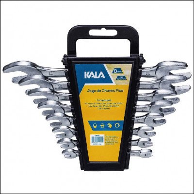 Jogo de Chave Fixa 8 Peças Kala