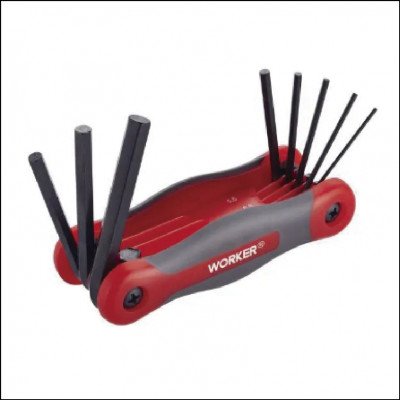 Jogo de Chave Allen 8 Peças Worker