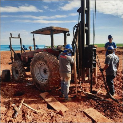 Perfuração de Brocas Para Construção