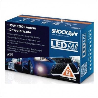 Lâmpada de Farol Led Car Shock Light