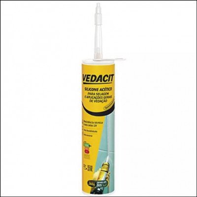 Silicone Acético Transparente 280g Vedacit