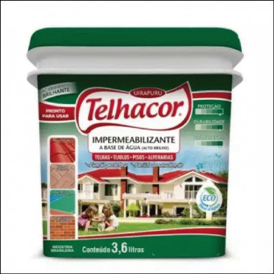 Resina Impermeabilizante Brilhante 3,6L Telhacor