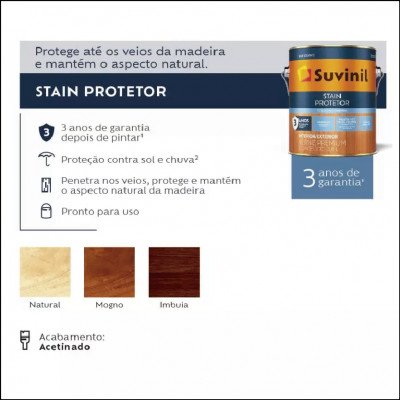Stain Protetor 0,9L Suvinil - imagem 1