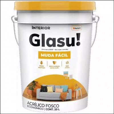 Tinta Acrílica Muda Fácil 20L Glasu