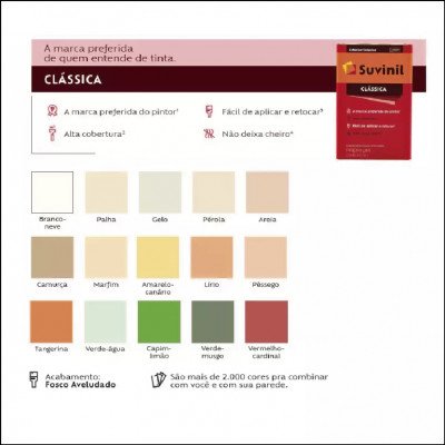 Tinta Acrílica Toque Fosco 20L Suvinil - imagem 1