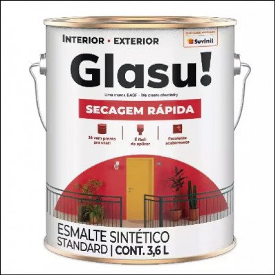 Tinta Esmalte Secagem Rápida 3,6L Glasu