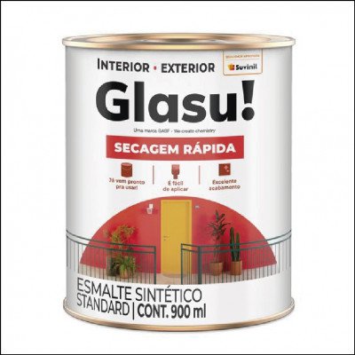 Tinta Esmalte Secagem Rápida 0,9L Glasu