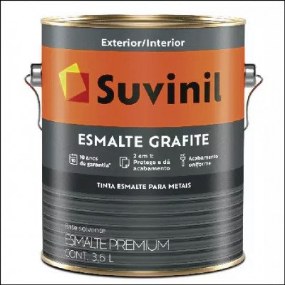 Tinta Esmalte Grafite 3,6L Suvinil