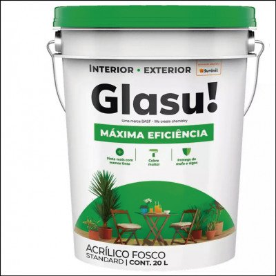 Tinta Acrílica Máxima Eficiência 20L Glasu