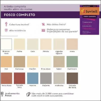 Tinta Acrílica Toque Fosco Completo 3,6L Suvinil - imagem 1