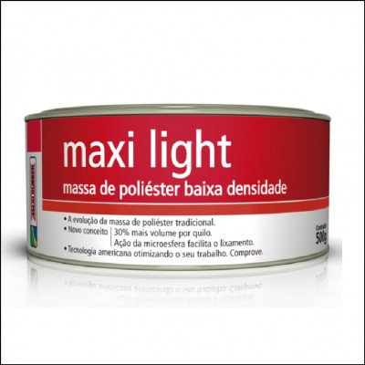 Massa Poliéster 0,5kg c/Catalisador Maxi Rubber