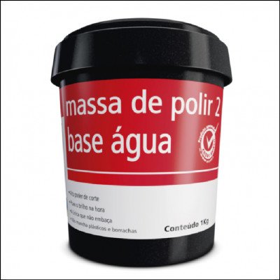 Massa de Polir nº2 Base Água 1kg Maxi Rubber