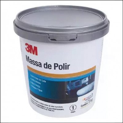 Massa de Polir Base Água 1kg 3M