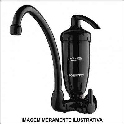 Purificador de Água com Torneira Lorenzetti Acqua Bella Preto Acqua Leve
