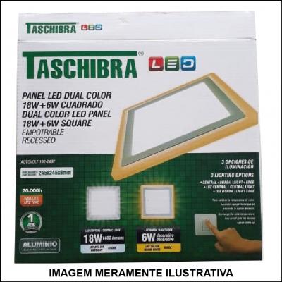 Painel de Led Dual Color 18w Quadrado TASCHIBRA