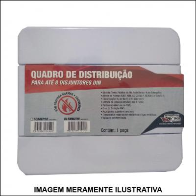 Quadro De Distribuição P/ Até 8 Disjuntores Din Embutir