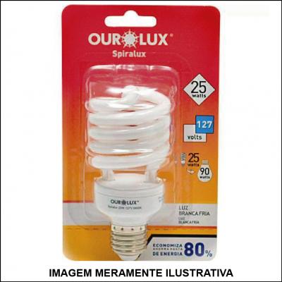 Lâmpada Fluorecente 25W 127V Spiralux Ourolux