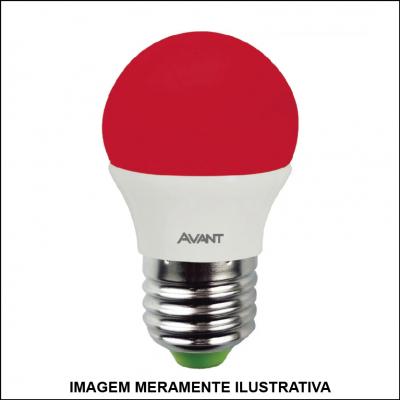 Lâmpada Led Bolinha Vermelha Decorativa 4w Bivolt Avant