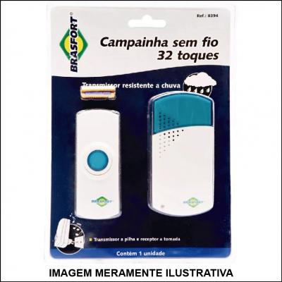 Campainha Sem Fio Brasfort 32 Toques